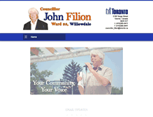 Tablet Screenshot of johnfilion.ca